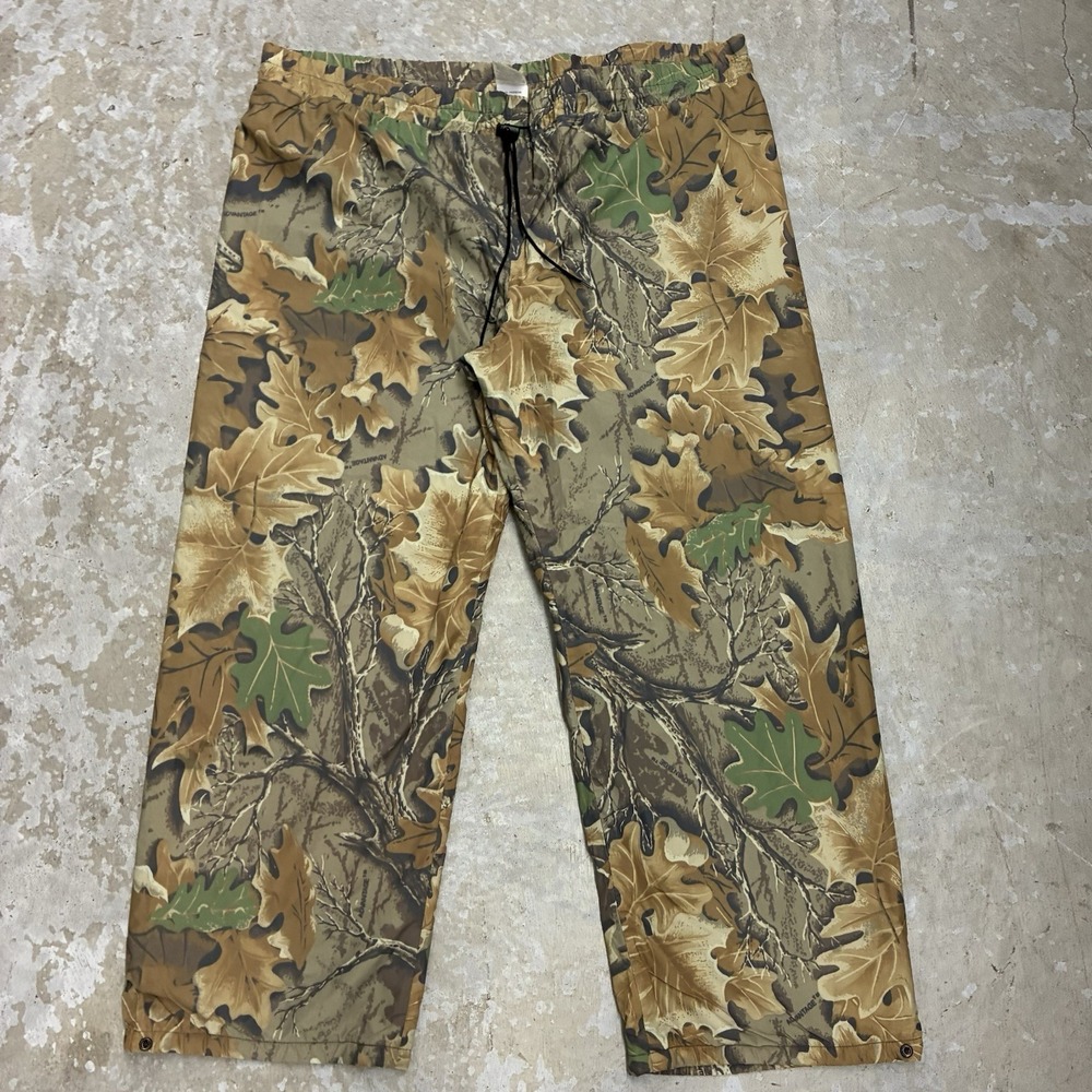 Walls Water-Pruf Advantage Camo Hunting Pants Men XL 40-42 Drawstring Waterproof